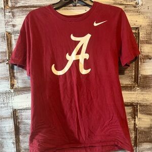 Nike Alabama Maroon Tee with White Logo